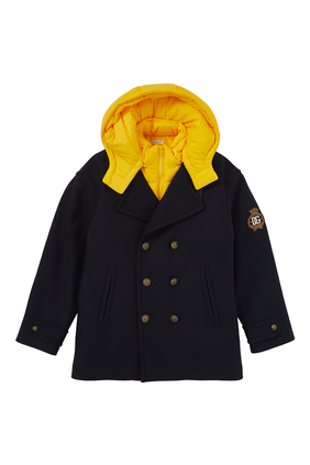 Peacoat With Removable Padded Gilet